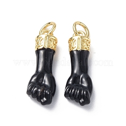 Эко-подвески с покрытием из латуни и эмали KK-F845-36G-02