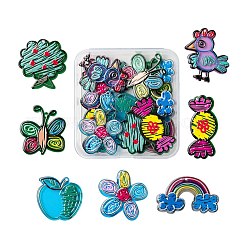 14шт 7 стиля прозрачные акриловые подвески&nbsp;KY-LS0001-15