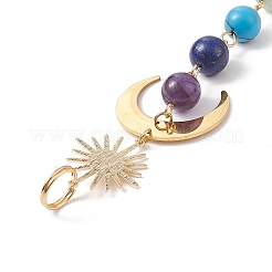 7 Chakra-Edelstein-Perlen-Anhänger-Dekorationen&nbsp;HJEW-JM00797-01