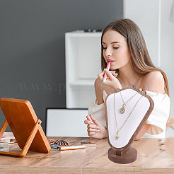 Деревянные подставки для ожерелий в форме бюста&nbsp;NDIS-WH0003-018D