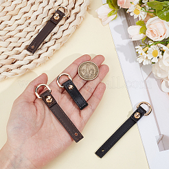 4 шт. 2-х цветные застежки-подвески из искусственной кожи&nbsp;PURS-PH0001-31