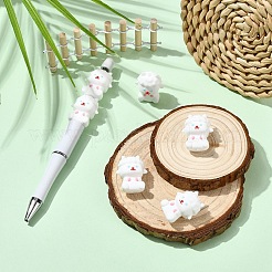 6 шт. фокусные бусины из пищевого силикона для овечьей кожи&nbsp;SIL-YW0002-12