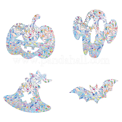 16 лист 4 стиль водонепроницаемый ПВХ цветной лазерный витраж оконная пленка клейкие наклейки DIY-WH0256-059