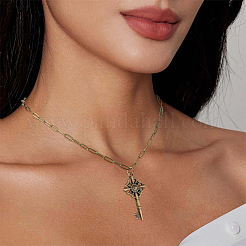 10 м латунные цепочки из скрепок&nbsp;CHC-SP0001-08A-AB