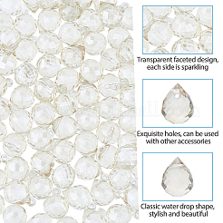 Гальванизируйте прозрачное стекло бисер нитей&nbsp;EGLA-FI0001-01A