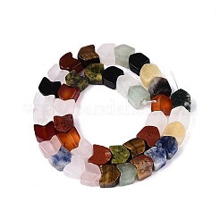 Naturelles et synthétiques mélangées perles de pierre brins&nbsp;G-Q608-22