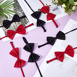 8 nœud papillon pour chien en polyester 2 couleurs avec collier réglable&nbsp;AJEW-FH0005-40A