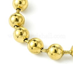 Ионное покрытие (ip) 304 нержавеющая сталь бусины ожерелья для мужчин и женщин NJEW-C053-05A-G