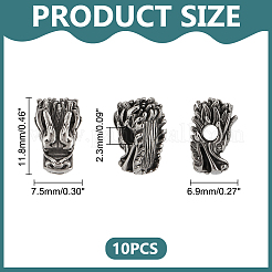 10 шт. бусины из хирургической нержавеющей стали 316 STAS-UN0058-99