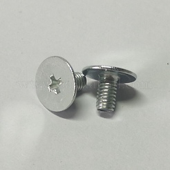 亜鉛合金バッグサスペンションクラスプ  Dリングクラスプ  プラチナ調ネジ付き  ライトゴールド  3.4x2.1x1cm  穴：2mm&nbsp;FIND-WH0036-92LG