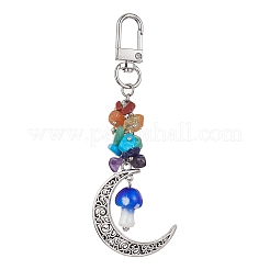 Decorazione pendente in lega di luna&nbsp;HJEW-JM01393