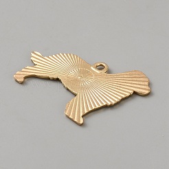 エナメルペンダントと合金  ゴールドカラー  犬  マリンブルー  30x38x1.5mm  穴：2.5mm&nbsp;FIND-WH0366-287KCG-02