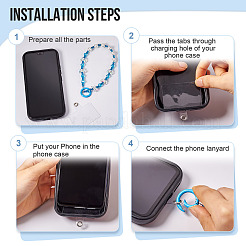 Мобильные ремни из полимерных бусин AJEW-TAC0006-10D