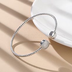 Прозрачный кубический цирконий открытый браслет-манжета BJEW-G737-01P-03