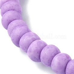 6шт 6 цветных стеклянных бисера стрейч браслеты набор&nbsp;BJEW-JB09509