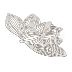 201 нержавеющая сталь лазерная резка цветка лотоса соединительные звенья подвески&nbsp;STAS-S147-06