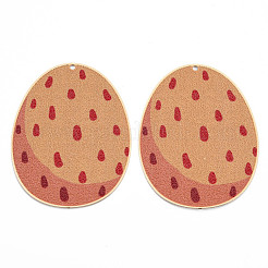 Pendentifs en laiton peints&nbsp;KK-N223-20-05-NR
