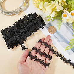 Лента из полиэстерового кружева со звездами&nbsp;OCOR-WH20003-13A