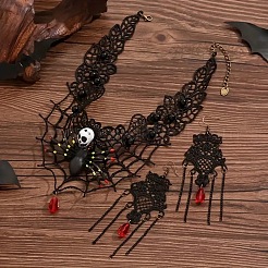 Ожерелья и серьги-подвески из сплава&nbsp;FS-WGF8B70-02