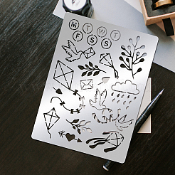 Трафареты для штампов из нержавеющей стали DIY-WH0289-045