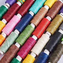 12 rotolo di cordoncino in poliestere cerato a 12 colori&nbsp;YC-SZ0001-03C