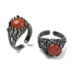 Кольца-манжеты с натуральными и синтетическими драгоценными камнями&nbsp;G-H332-14AS