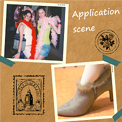 2 шт. рулон ткани из искусственного меха и синели для украшения рождественской елки или изготовления бантов для венков&nbsp;FIND-CY0001-48B