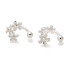 S999 серьги-гвоздики из стерлингового серебра для женщин EJEW-K303-04S