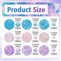 1110шт набор стеклянных бусин для гальванопокрытия EGLA-YW0001-71