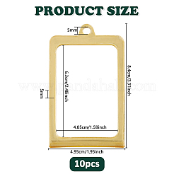 10 cornice rettangolare in acrilico da appendere&nbsp;AJEW-DC0002-07
