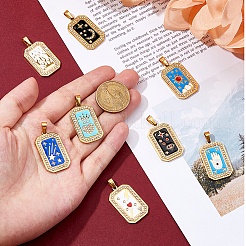 8 шт. 8-цветное ионное покрытие (IP) из нержавеющей стали 304 подвески&nbsp;STAS-DC0016-24