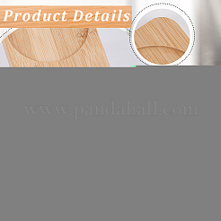 3 круглый поднос из бамбука с прорезями&nbsp;ODIS-WH0329-38A