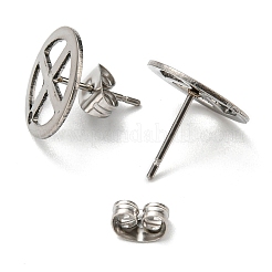 Фурнитура для сережек-гвоздиков из нержавеющей стали 201 STAS-D045-20P