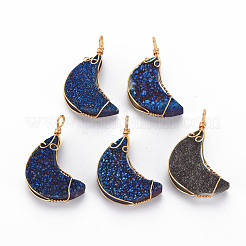 Гальванизированные подвесные агатовые подвески G-S359-295