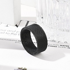 201 перстень из нержавеющей стали&nbsp;RJEW-H242-01D