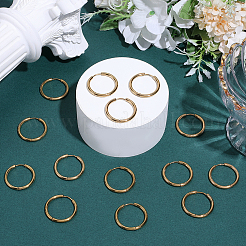 10 par de pendientes de aro huggie de acero inoxidable 304&nbsp;EJEW-BBC0002-33