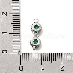 Verbindungsanhänger aus Messing mit kubischem Zirkonia-Pavé&nbsp;KK-N289-26