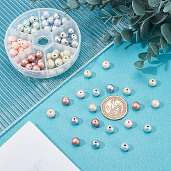 108 шт. двухцветные непрозрачные акриловые бусины-спрей ACRP-AR0001-06