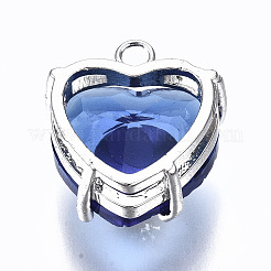 Прозрачные граненые стеклянные подвески GLAA-S193-034A-P