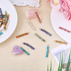 24 шт. 8 стиля подвески из натуральных драгоценных камней&nbsp;PALLOY-CA00030