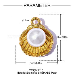 Anhänger aus Edelstahl 304&nbsp;STAS-OY015-8G