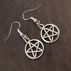 Комплекты из полых цепочек и висячих серег из сплава со звездами FS-WG345ED-01