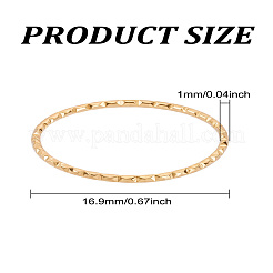 4 шт. кольца из нержавеющей стали 201 для женщин&nbsp;RJEW-LP0008-16G