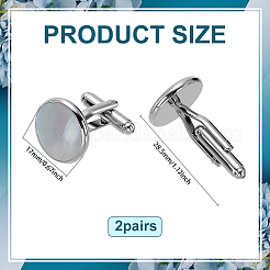 2 пара запонок из натуральной латуни FIND-FG0004-76