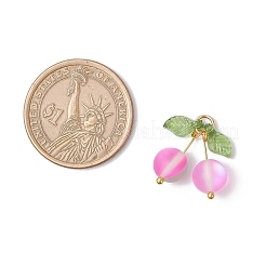 5 шт. подвески в виде вишни из синтетического лунного камня PALLOY-TA00255