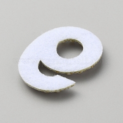 Топперы для тортов из пластика с имитацией жемчуга и стразов номер 9 FIND-WH0139-02J