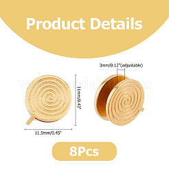 8 шт. серьги-манжеты Vortex из нержавеющей стали 304 EJEW-FI0003-29G