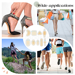 18 шт. 9 вида силиконовых накладок на пятку AJEW-AR0004-88