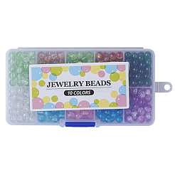 Chapelets de perles en verre imitation jade&nbsp;DGLA-X0007-10mm-01