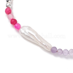 Браслеты с жемчугом кеши из натурального жемчуга в стиле барокко&nbsp;BJEW-JB12555